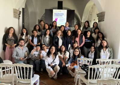 Equipo implementador del evento conjunto Desde Ecatepec: Prácticas comunitarias para construir la sociedad del cuidado que forma parte del programa del Pabellón de los Cuidados de la Alianza Global por los Cuidados.